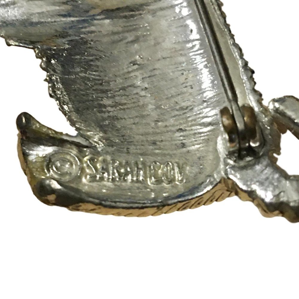 Sarah Coventry Vintage Shaggy Dog Brooch - So Cute - Picture 3 of 3